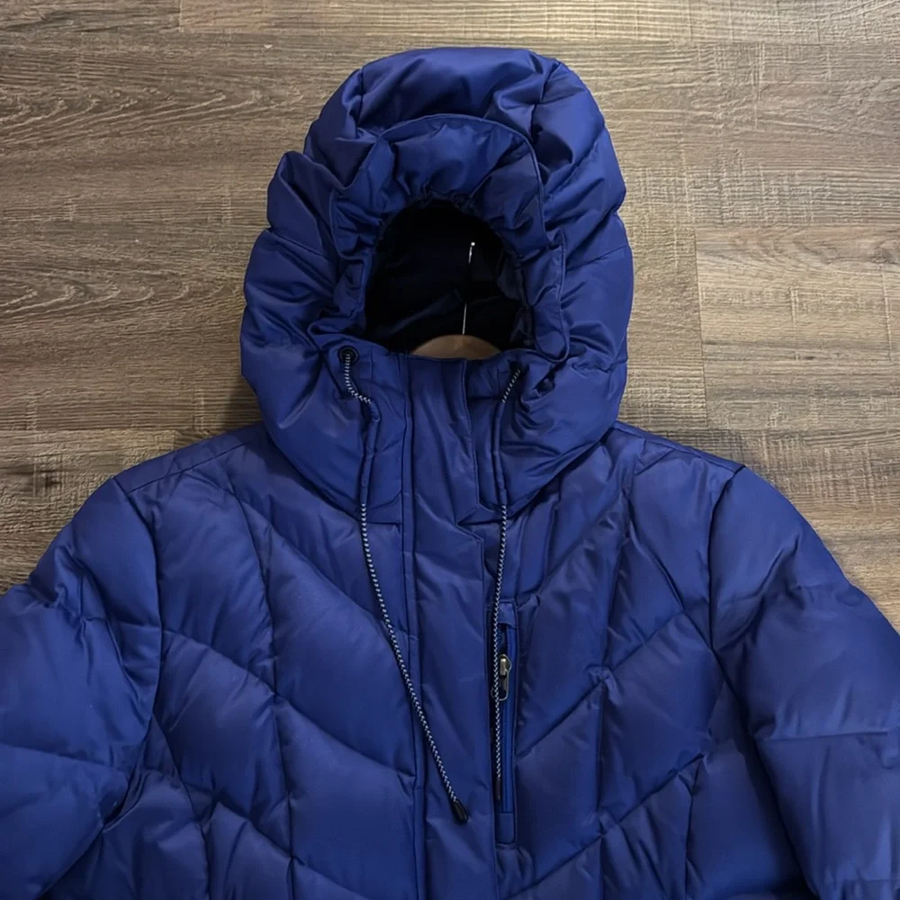 Lands’ End full length down puffer coat sz XS 2-4 - Picture 3 of 11